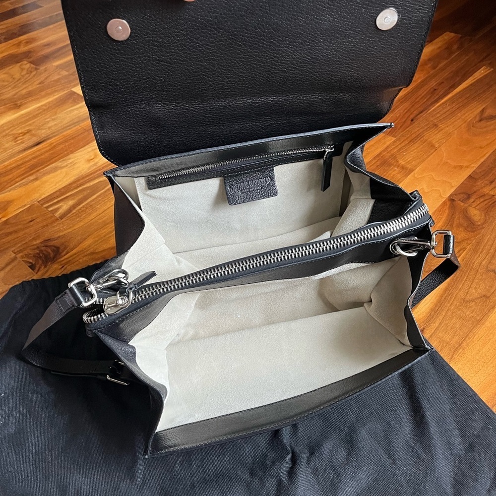 Costume national black leather purse, NEW - Picture 6 of 17